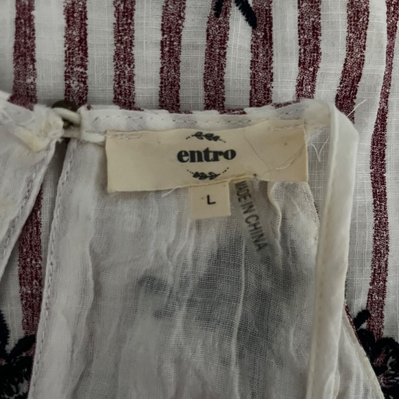 Entro Pink and Blue Summer Dress - Picture 4 of 4